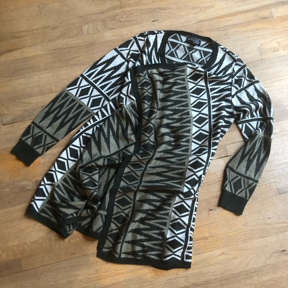 Attitudes by Rene Drape Front Cardigan